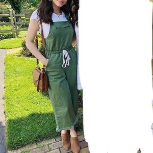 Trendy Green Overalls!